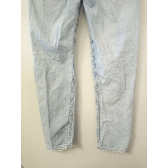 H&M Boyfriend Button Fly Destructed Jeans Size 4 - Picture 6 of 9